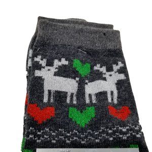 Holiday Editions Women's Multicolor Polyester / Spandex Crew Socks Size 9-11